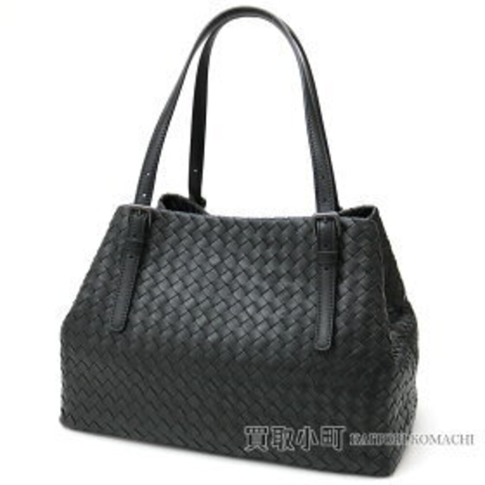 Bottega Veneta Nero Black Intrecciato Nappa Tote Bag Black Lambskin